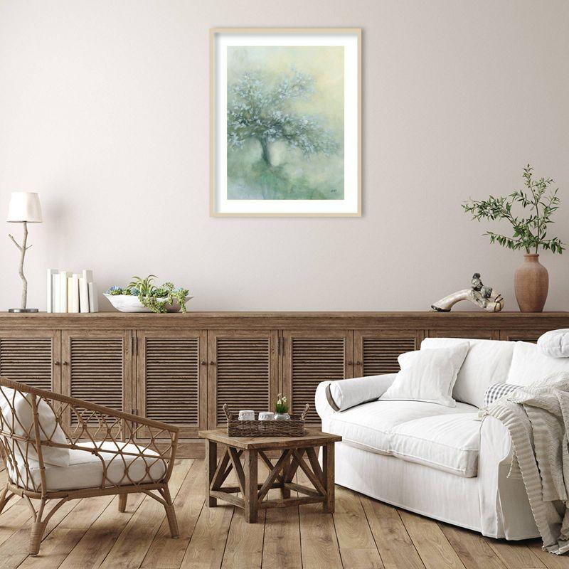 Subtle Tree Impressionist Landscape Framed Wall Art Print