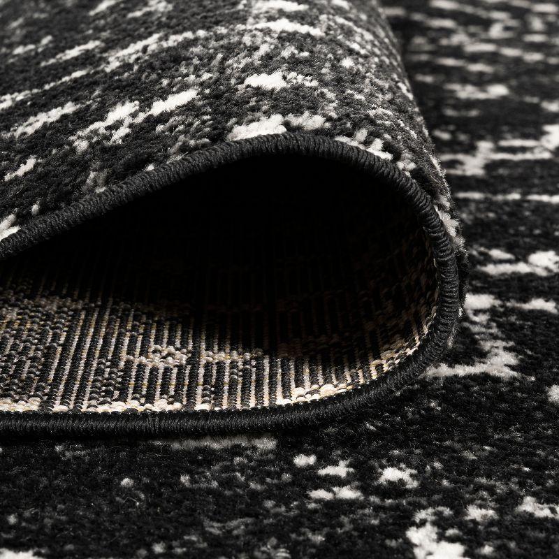 JONATHAN Y Moroccan HYPE Boho Vintage Diamond Black/Ivory 8 ft. x 10 ft. Area Rug
