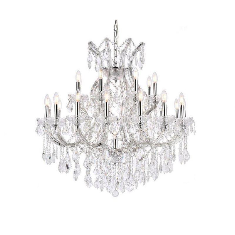 Elegant Lighting Maria Theresa 24 - Light Chandelier in  Chrome