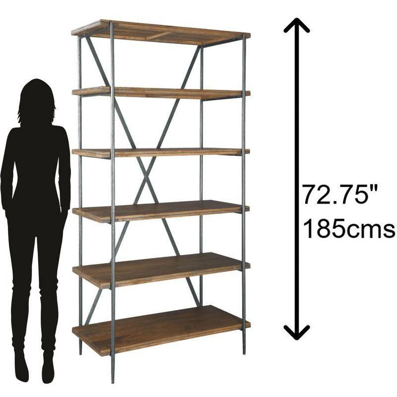 Birch Lane™ Ashley 84" H x 36" W Iron Etagere Bookcase | Birch Lane