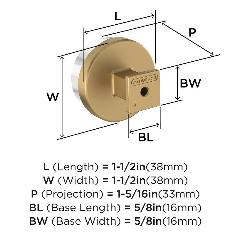 Amerock Glacio Round Cabinet or Furniture Knob