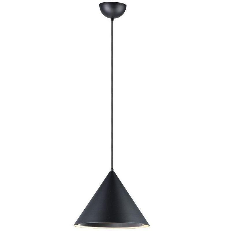 Black Aluminum LED Cone Pendant Light