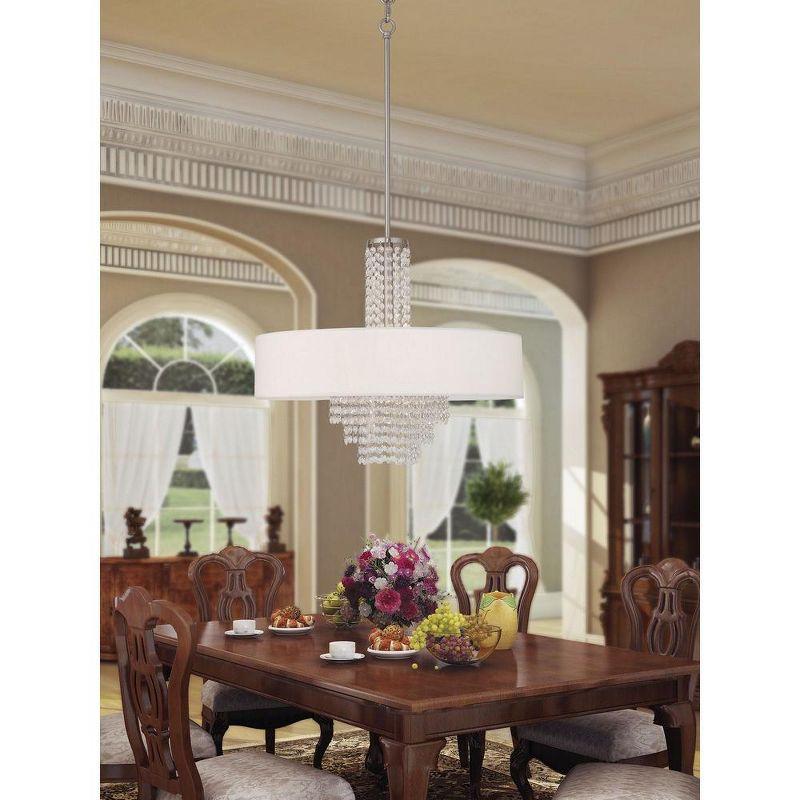 Livex Lighting Carlisle 5 - Light Pendant in  Brushed Nickel