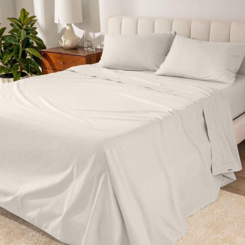 Bare Home 100% Cotton Percale Sheet Set