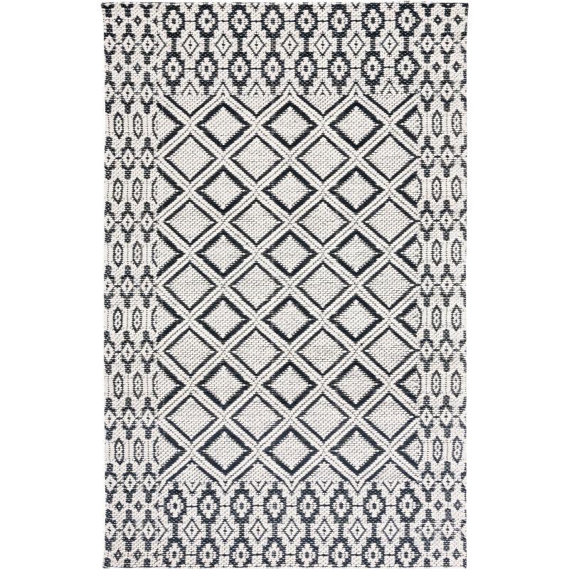 Vermont VRM151 Hand Woven Area Rug - Ivory/Black - 8'x10' - Safavieh.