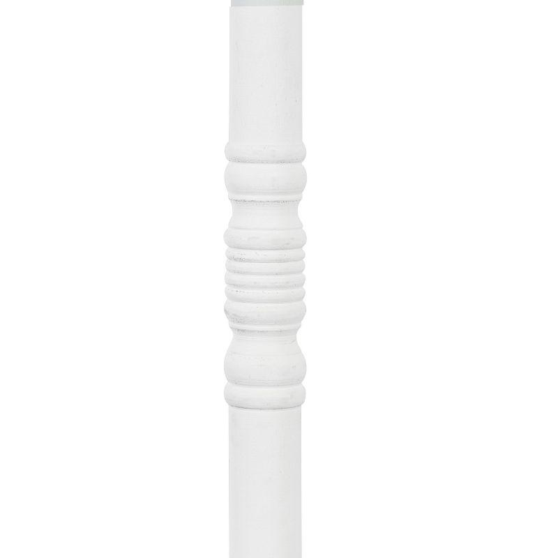 Kate and Laurel Bellport Square Wood Drink Table, 10x10x22, White