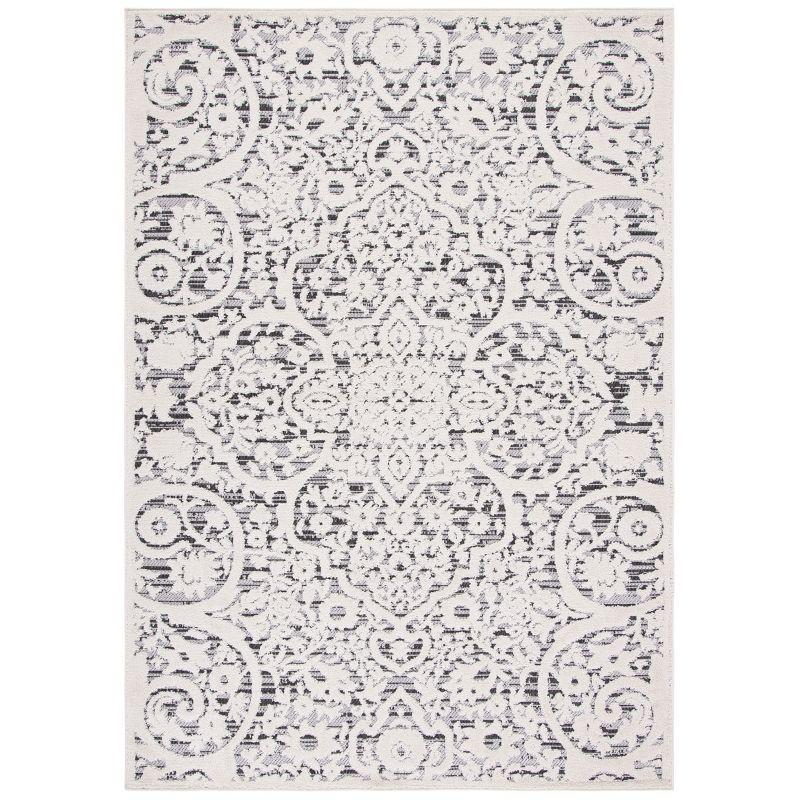 Kelly Clarkson Home Jake Oriental Ivory/Gray Indoor / Outdoor Area Rug