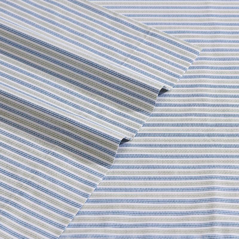 Eddie Bauer Ticking Stripe Navy Twin Sheet Set