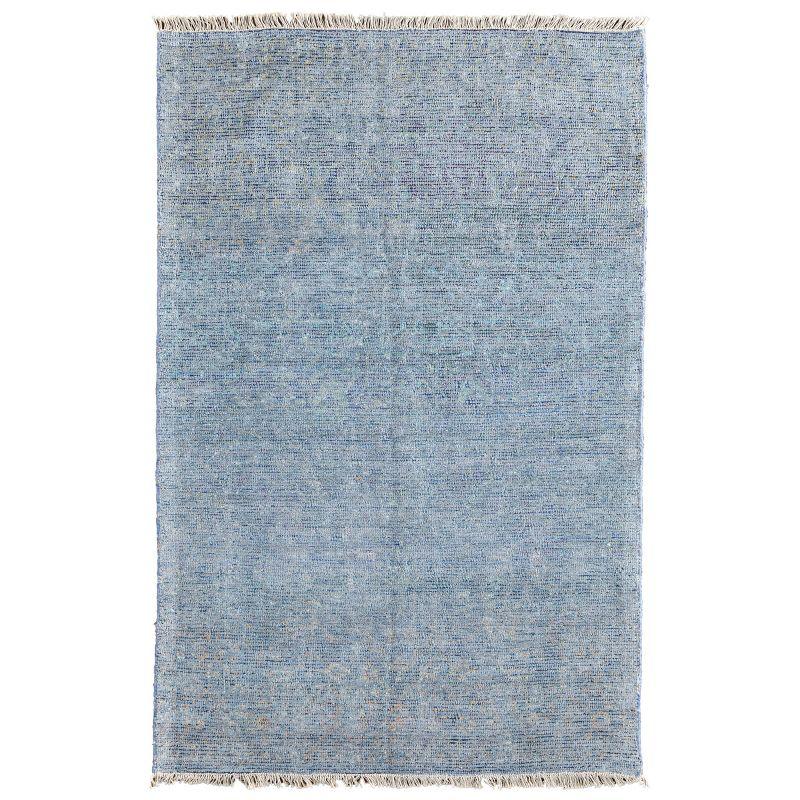 Caldwell Handwoven Blue Wool & Viscose 5' x 7' Area Rug