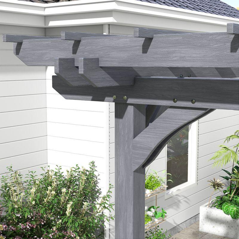 12 Ft. W x 10 Ft. D Solid Wood Pergola