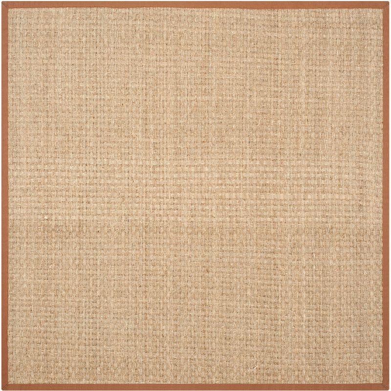 Natural Fiber NF114 Power Loomed Indoor Area Rug - Natural/Brown - 6'x6' - Safavieh