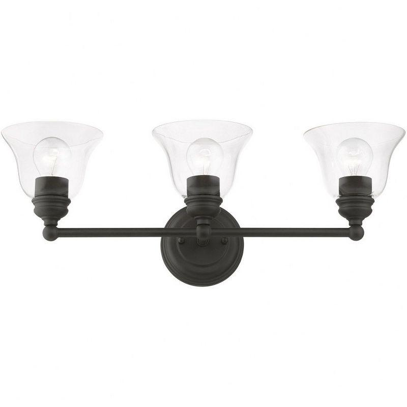 Livex Lighting Moreland 3 - Light Vanity in  Black