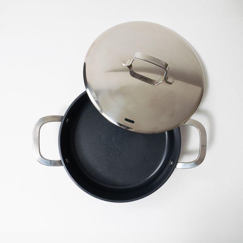 Alva Alva Maestro 3.5 Qt. Premium Nonstick Ceramic Frying Pan with Lid - Non Toxic and Oven Safe