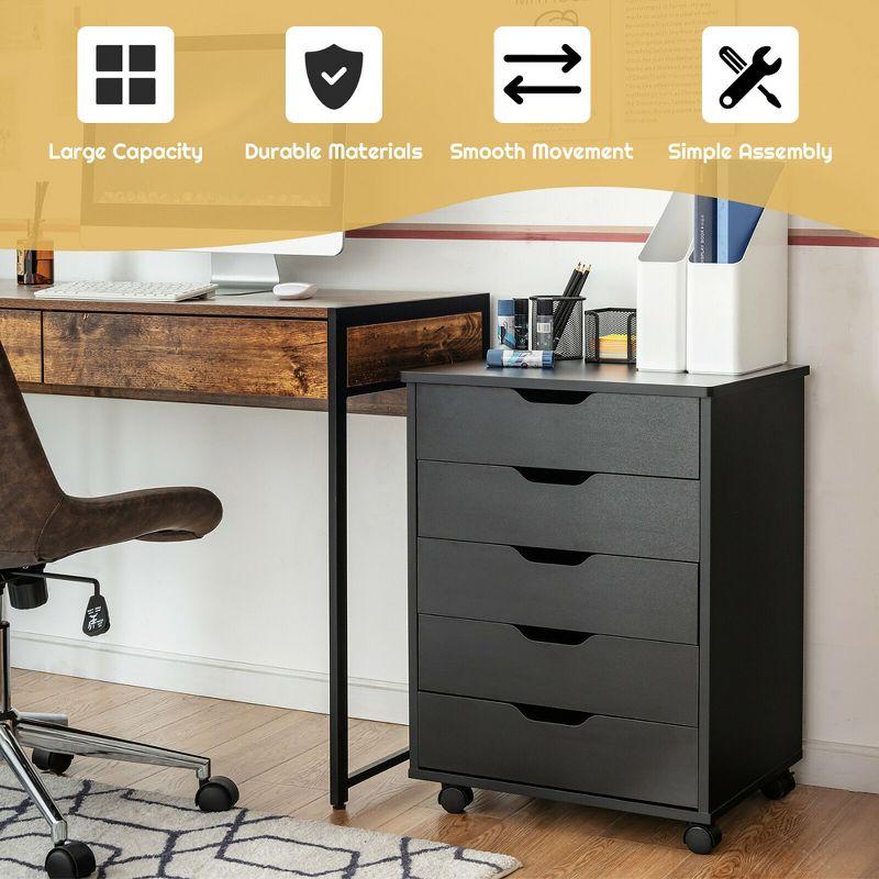 Rebrilliant Jarratt 5 Drawer Storage Drawer