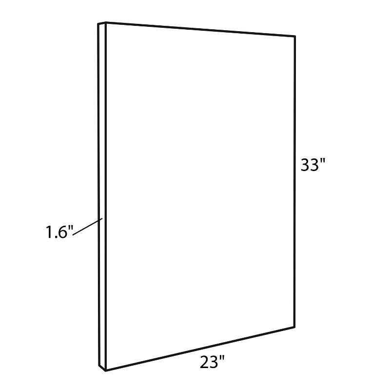 Natural Minimalist Botanical Canvas Art with Polystyrene Frame, 23x33