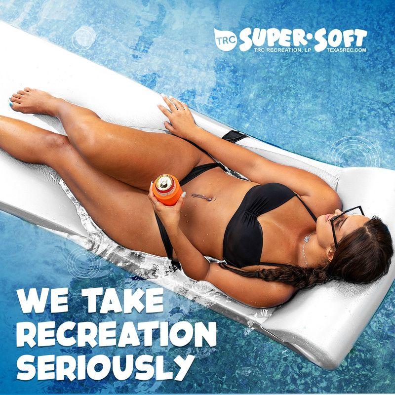 TRC Recreation Sunsation 1.75" Thick Foam Pool Float Lounger w/ Headrest for Lounging & Sunbathing in Swimming Pools, Beaches & Lakes, 70" x 26"