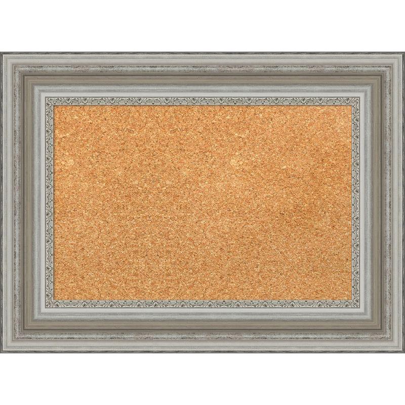 Amanti Art Parlor Framed Corkboard, Natural Cork