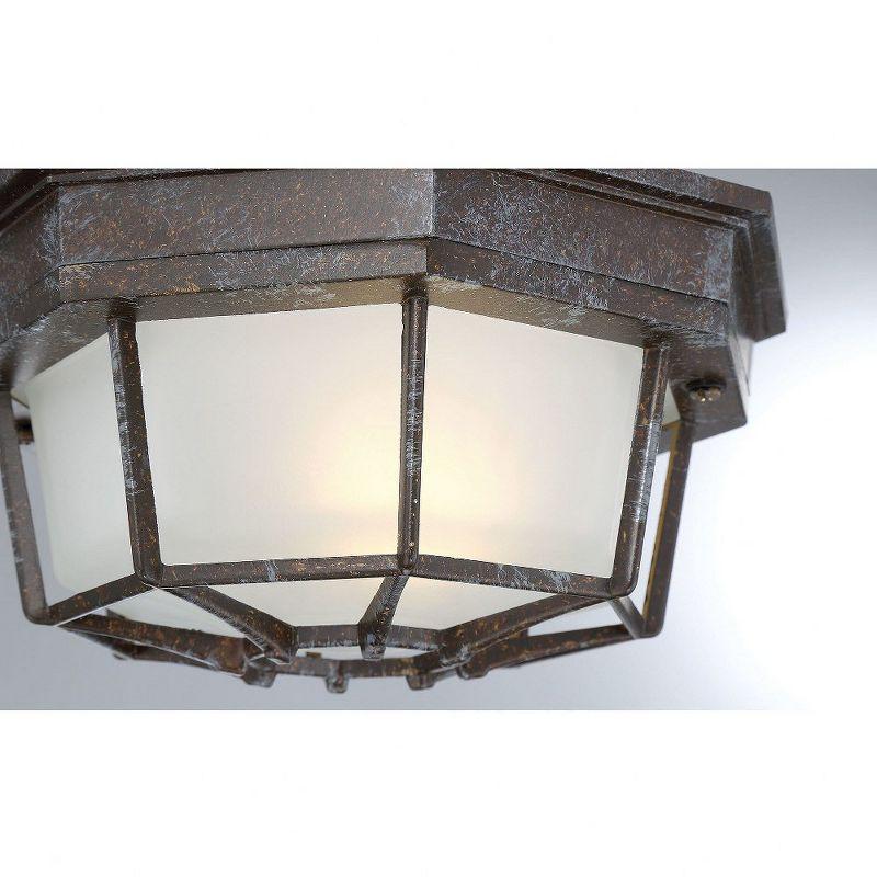 Savoy House Exterior Collections 1 - Light Flush Mount in  Rustic Bronze