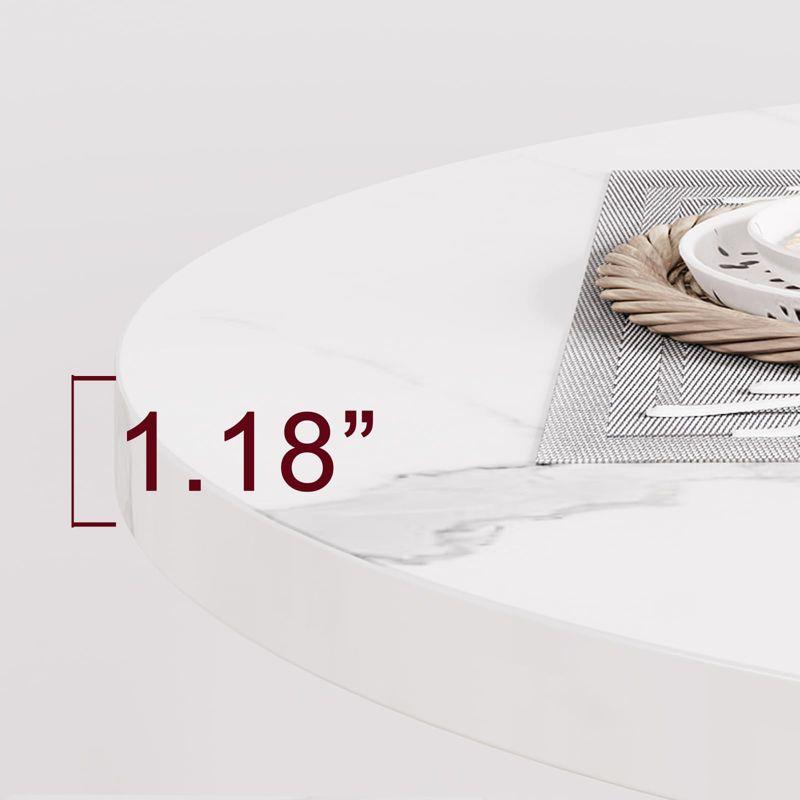 Dining Table Set for 2, Kitchen Table & Chair Sets for 2, Round Kitchen Table for Small Space, Apartment, Breakfast Nook