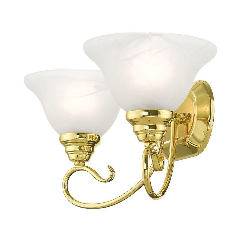 Livex Lighting Coronado 2 - Light Vanity in  Polished Brass