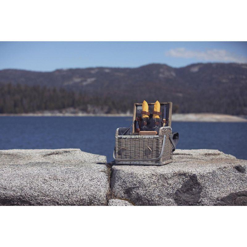 Picnic Time Kabrio Wine & Cheese Picnic Basket with Picnic Set 2