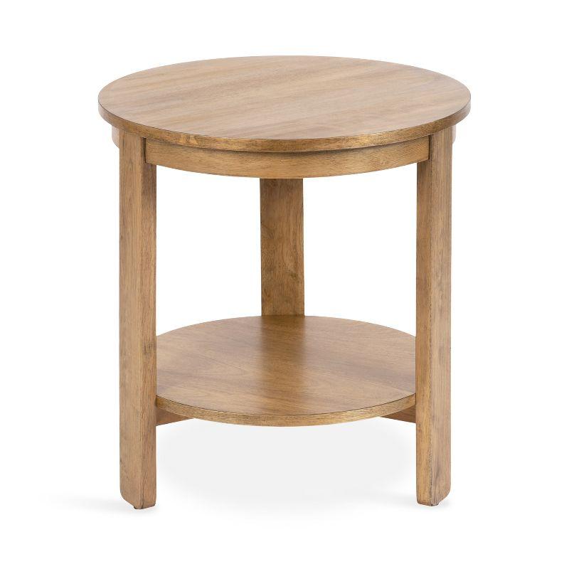 Kate and Laurel Foxford Round MDF Side Table, 22x22x24, Natural