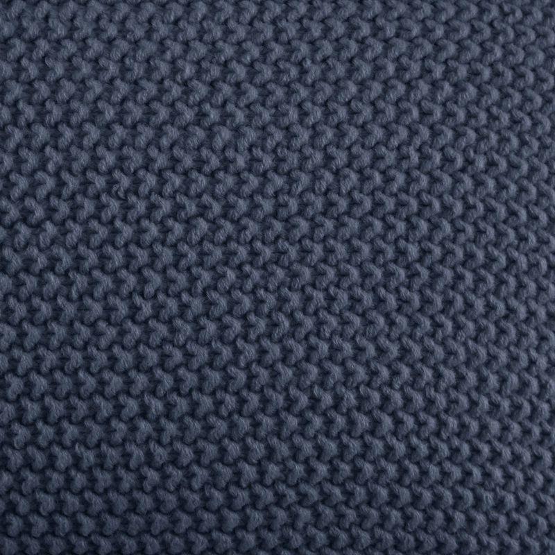 20"x20" Oversize Bree Knit Square Throw Pillow Cover Indigo - Ink+Ivy: Hidden Zipper, Machine Washable