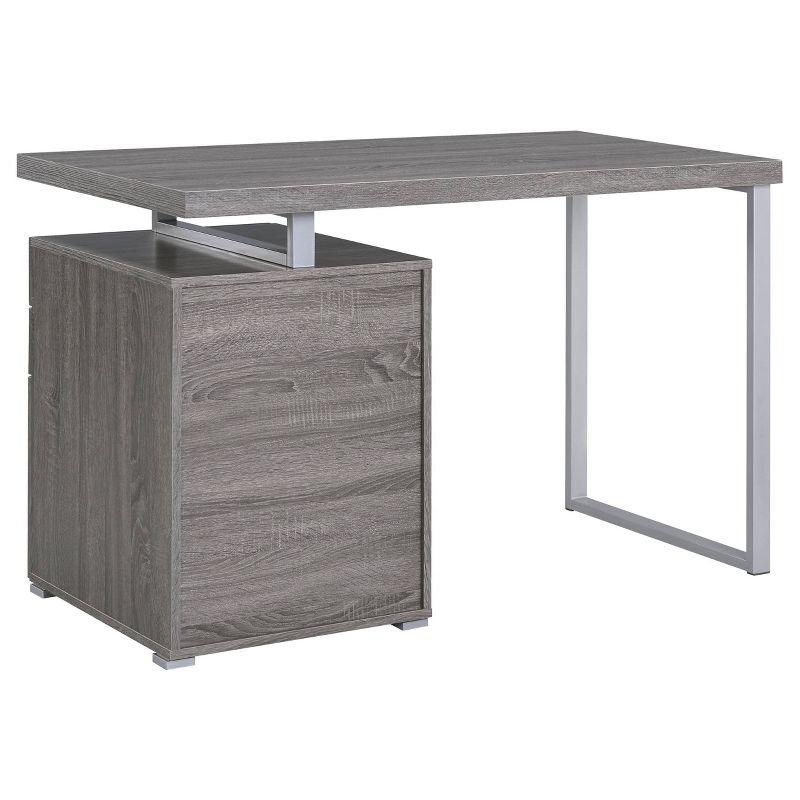 Brennan 3 Drawer Office Desk with Reversible Cabinet - Coaster