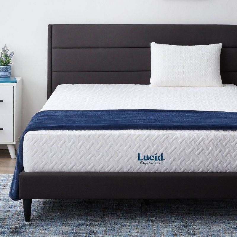 Lucid Comfort Collection 12" Gel Memory Foam Mattress