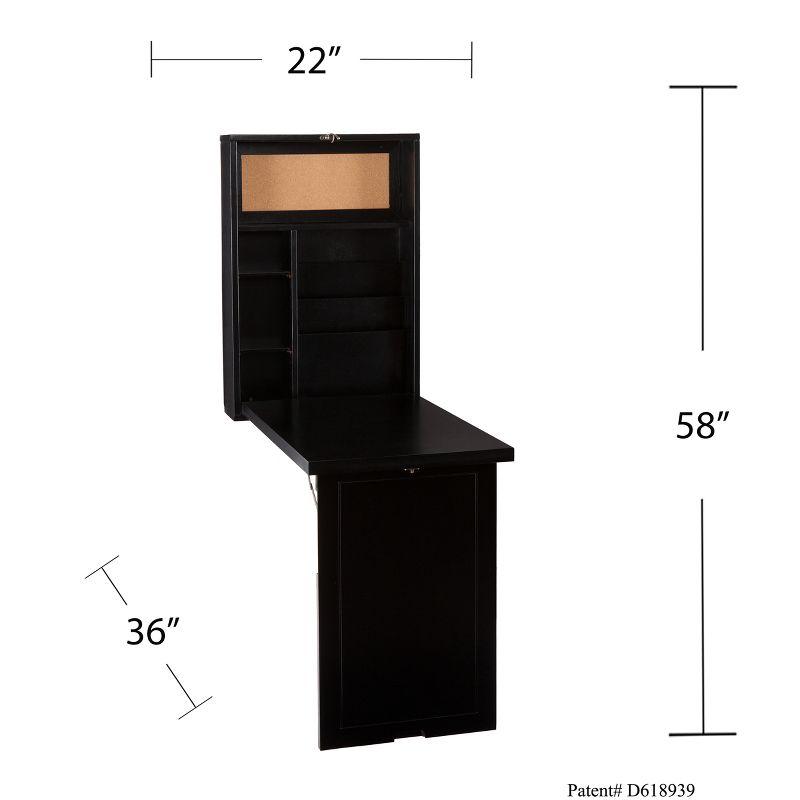 Minford Fold-Out Convertible Desk - HO9291 - Black - SEI