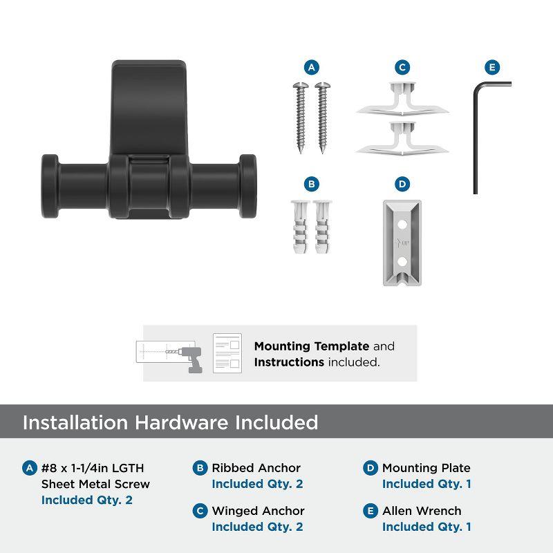 Amerock Davenport Wall Mounted Robe Hook BH36050MB