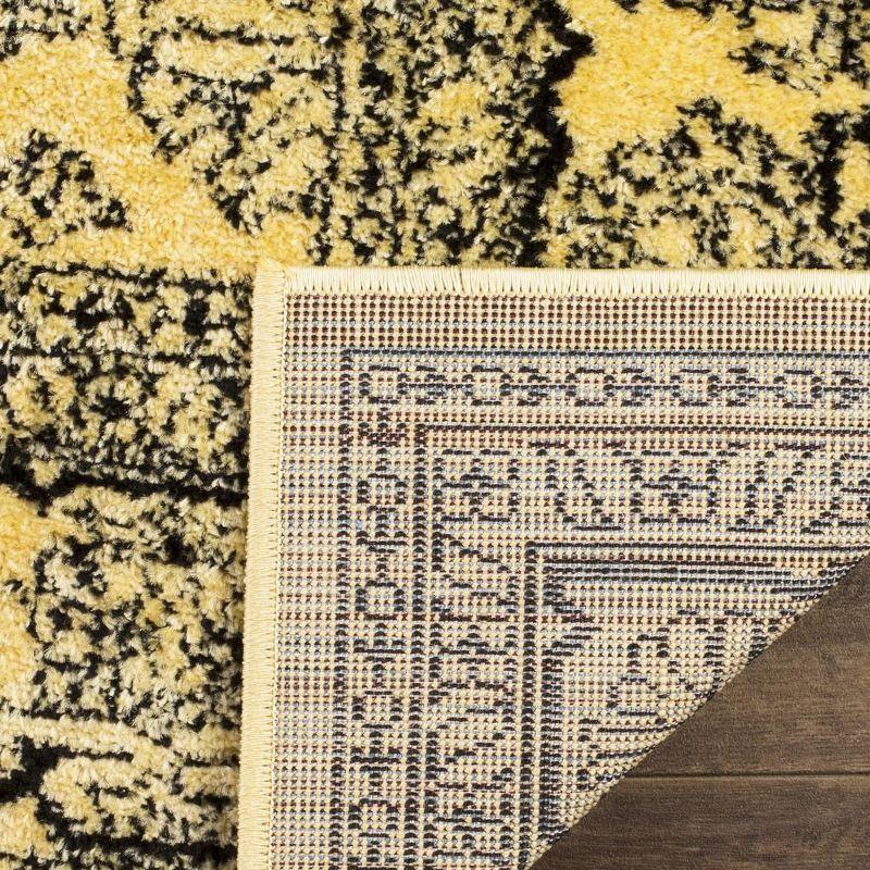 Adirondack ADR108 Power Loomed Runner Rug - Gold/Black - 2'6"x10' - Safavieh.