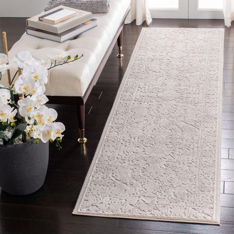 Reflection RFT665 Power Loomed Indoor Runner Rug - 2'3"x6' - Dark Grey/Cream - Safavieh