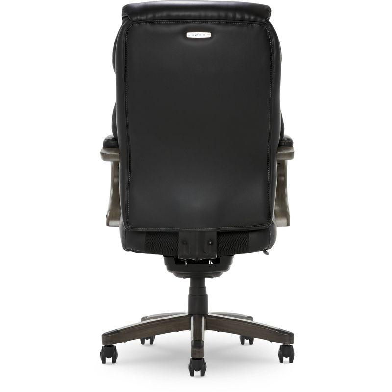 Hyland Bonded Leather & Wood Executive Office Chair - La-Z-Boy