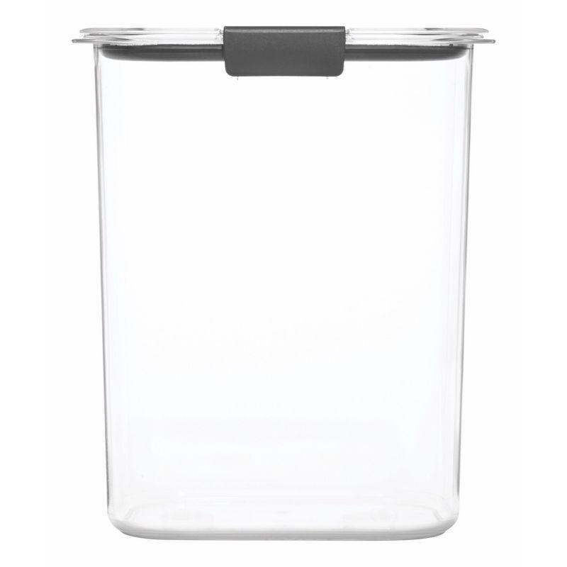 Rubbermaid Brilliance 16 cup Pantry Airtight Food Storage Container: BPA-Free, Clear Plastic, Freezer & Dishwasher-Safe