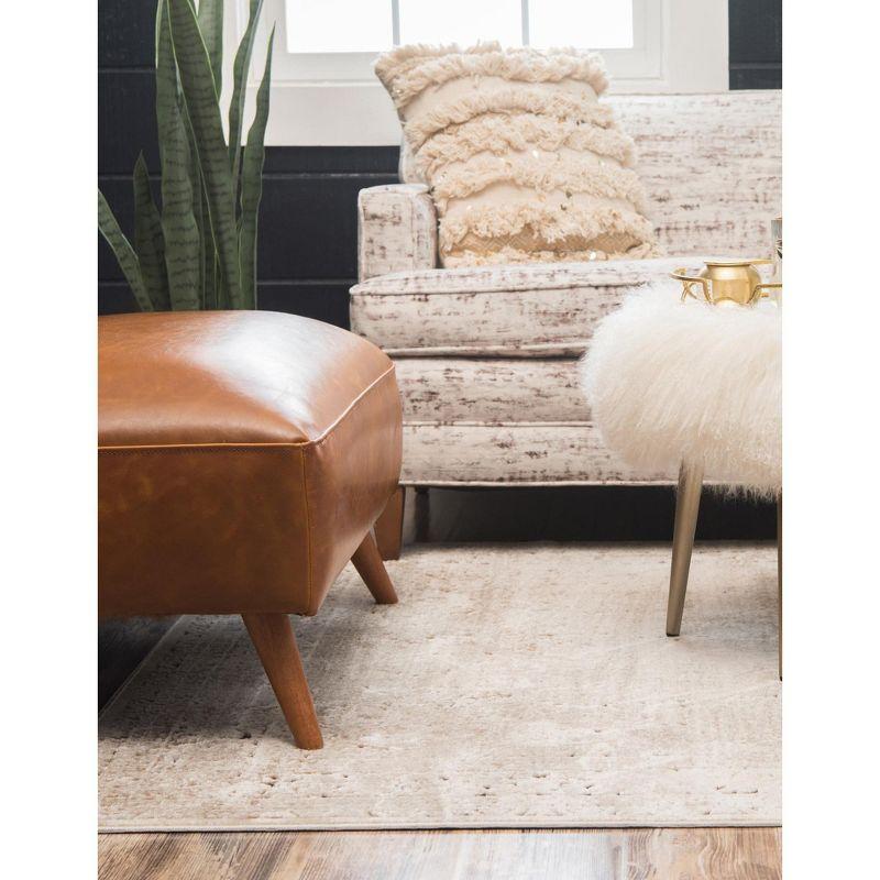 Unique Loom Chateau Collection Area Rug - Jefferson (5' 1" x 8' Rectangle Beige/Light Brown)