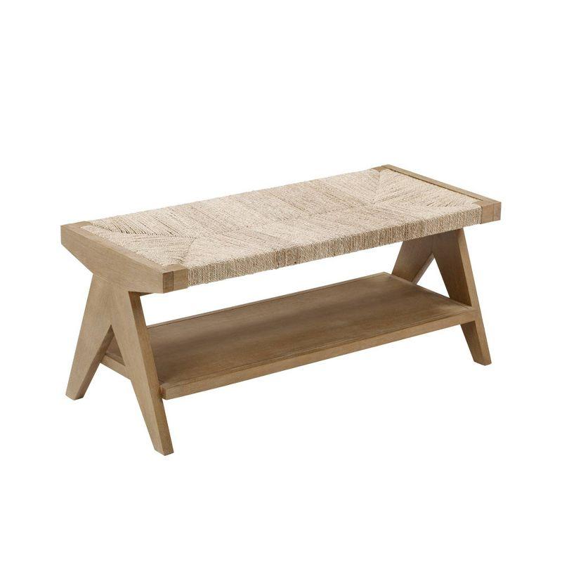 Nathan James Beacon Seagrass Bench Light Brown