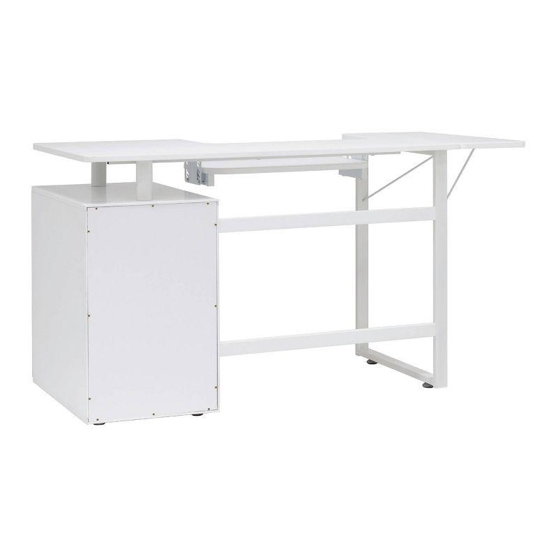 56.75'' x 23.75'' Sewing Table with Sewing Machine Platform