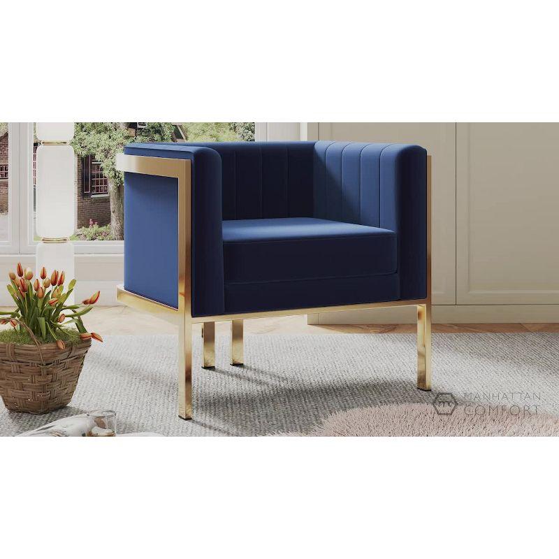 Set of 2 Paramount Velvet Accent Armchairs - Manhattan Comfort