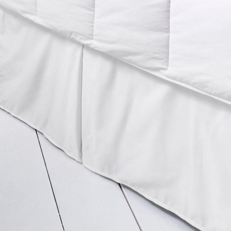 Lands' End 400 Thread Count Premium Supima Cotton No Iron Sateen Bedskirt - Twin - White