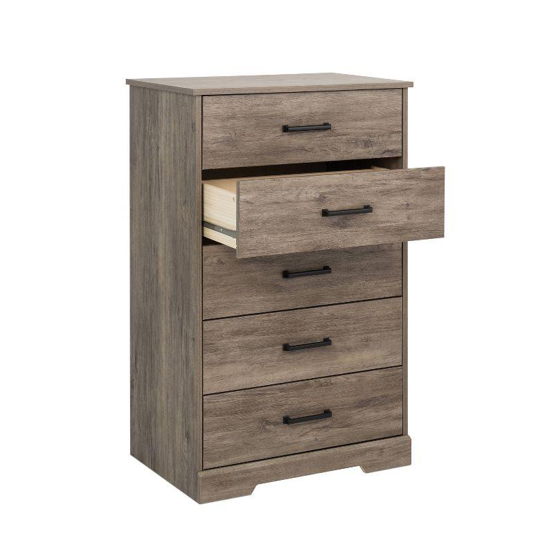 Prepac 27.50" Wide Rustic Ridge 5 Drawer Dresser