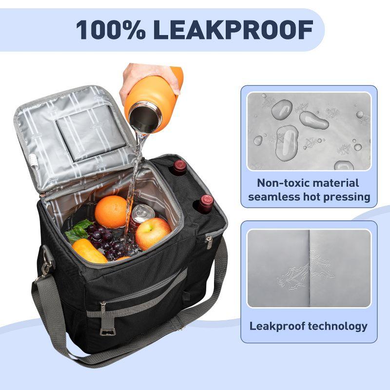 Tirrinia Tirrinia 27 Cans Cooler Bag, Dual Compartment Insulated Leakproof Coolers with Shoulder Strap by Tirrinia CB