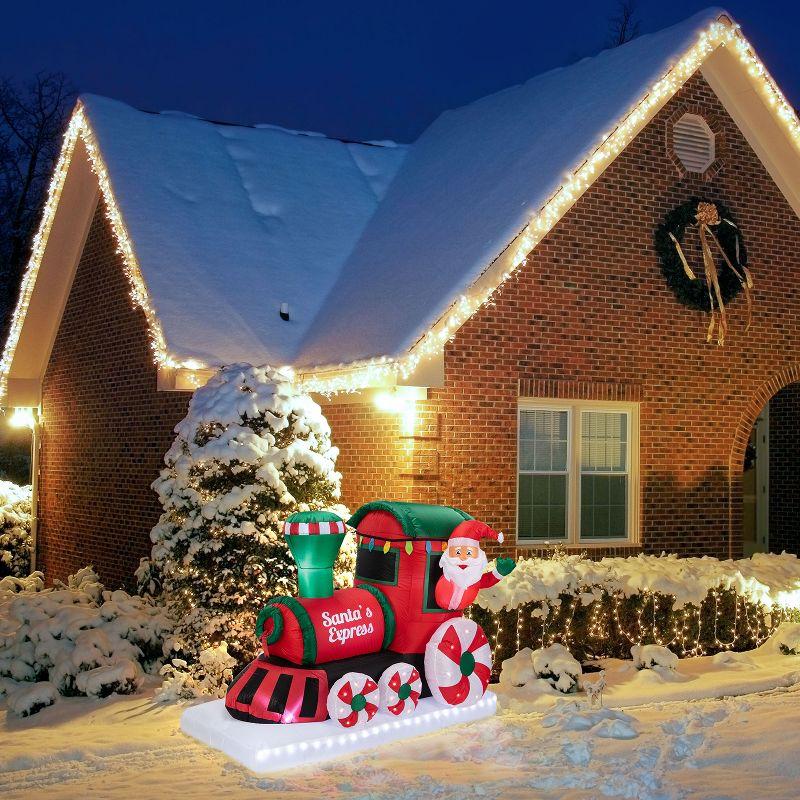 6 ft. Outdoor Lit Inflatable - Santa's Express Train