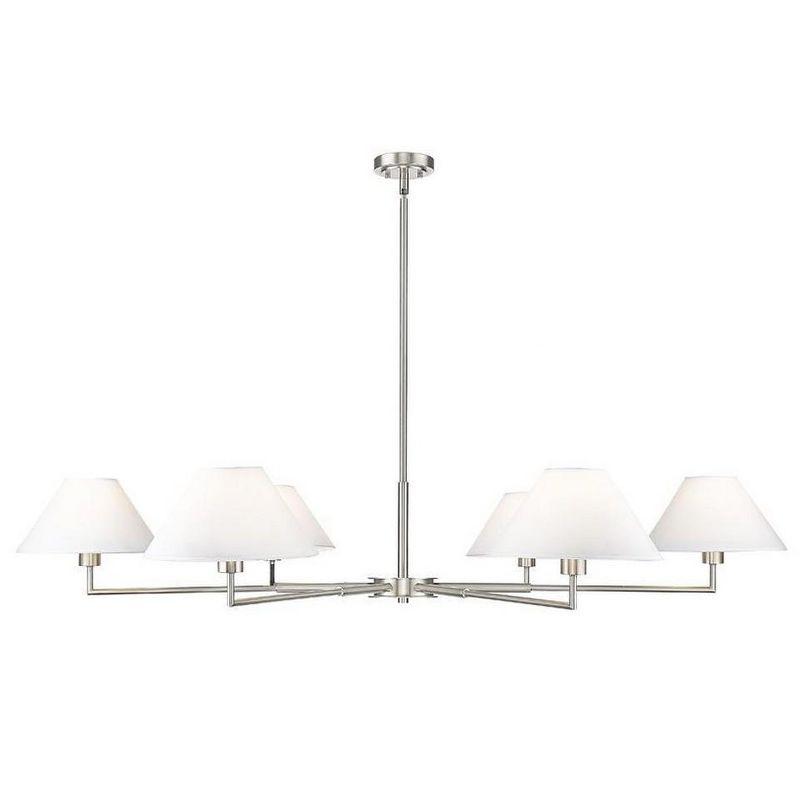Z-Lite Leila 6 - Light Chandelier in  Brushed Nickel