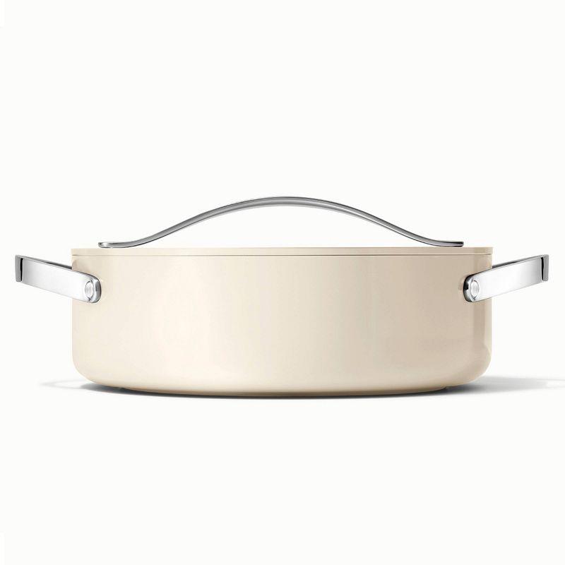 Caraway Home Cream Non-Stick Ceramic Sauté Pan