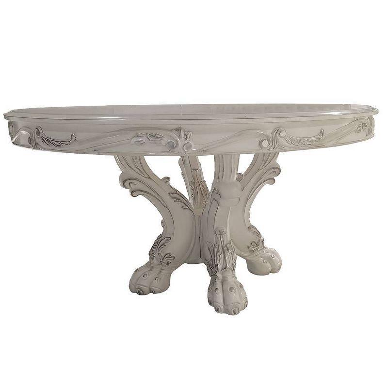 Dresden Dining Table Bone White Finish - Acme Furniture