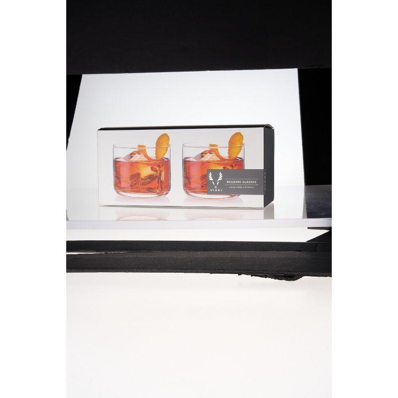 Viski Raye Crystal Negroni Glasses (Set of 2)