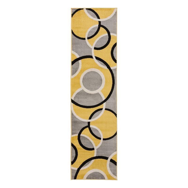 World Rug Gallery Modern Abstract Circles Area Rug