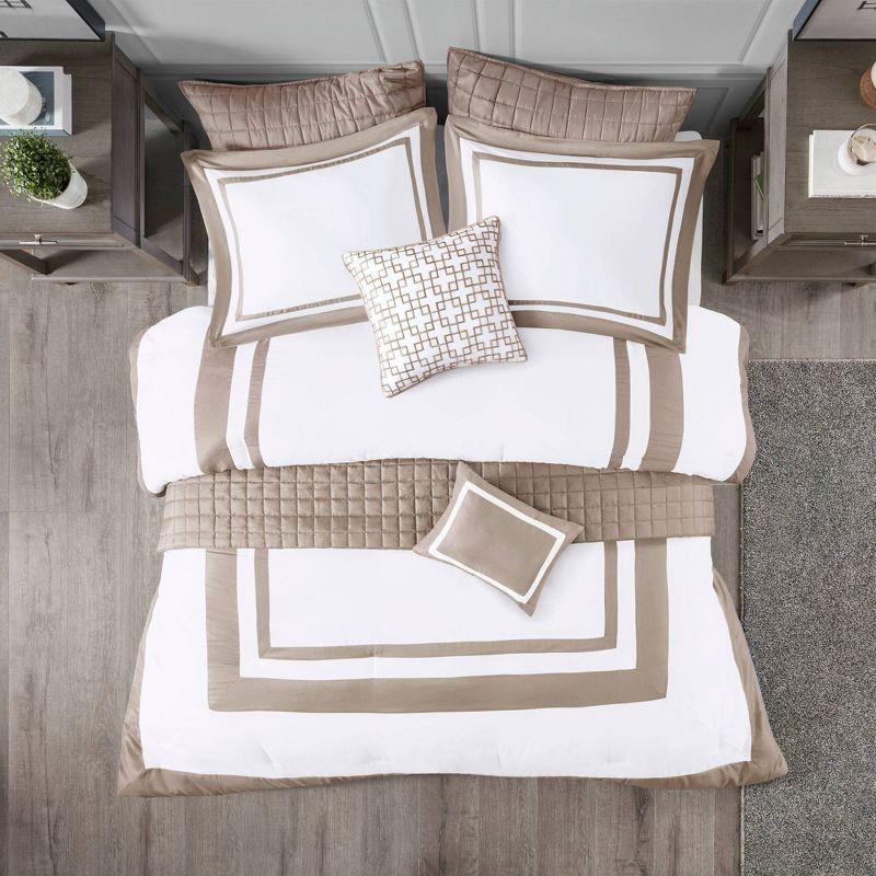 Heritage Luxurious 8 Piece Comforter and Quilt Set Collection