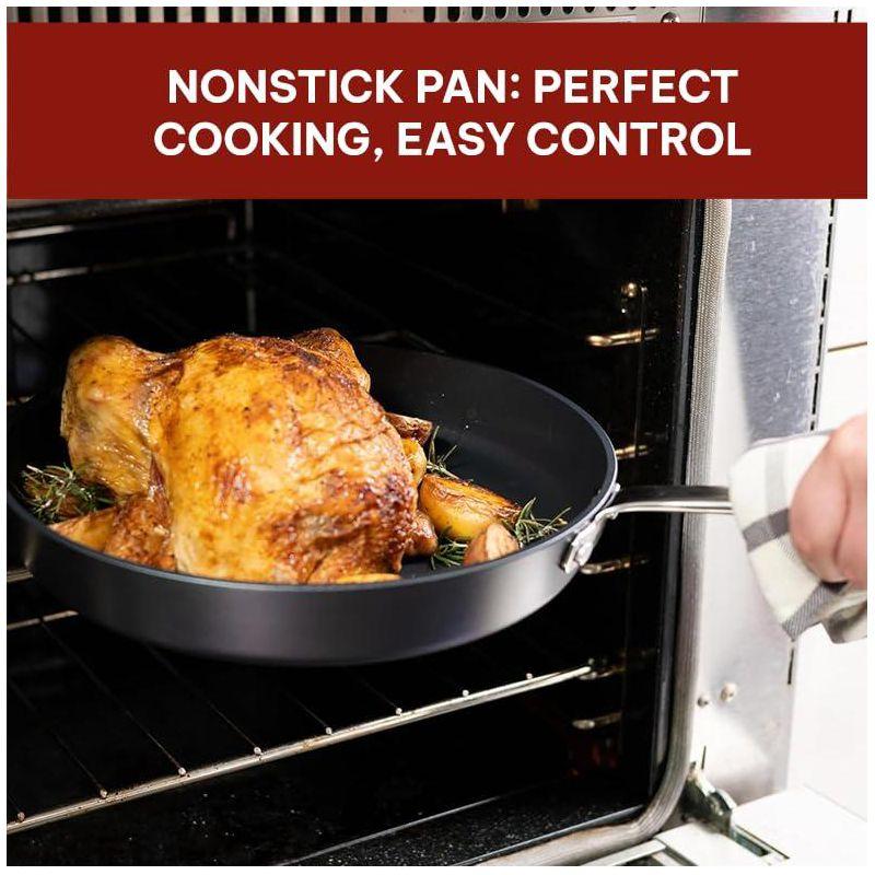 Alva Maestro Ceramic Nonstick Frying Pan Skillet Non Toxic Omelette Pan Kitchen Cookware PFAS, PFOA & PFTE Free, for Cooking Pan Set, Induction Safe, Add to Your Pots and Pans Set Cookware